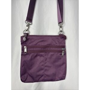 eBags Nylon Crossbody Purple Travel Bag Purse Pockets‎ Zip Close